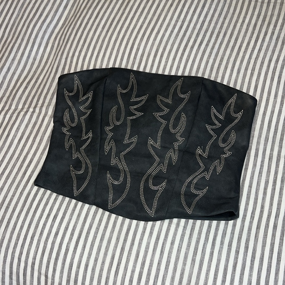 bandana print corset top like new